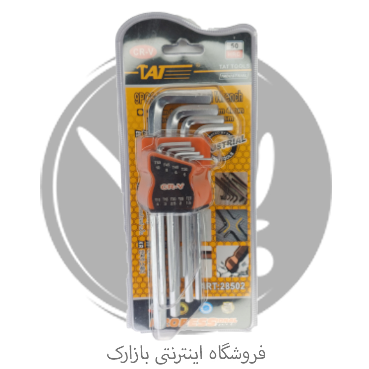 ست آچار آلن 6 پر TAT مدل 28505 مجموعه 9 عددی CR-V