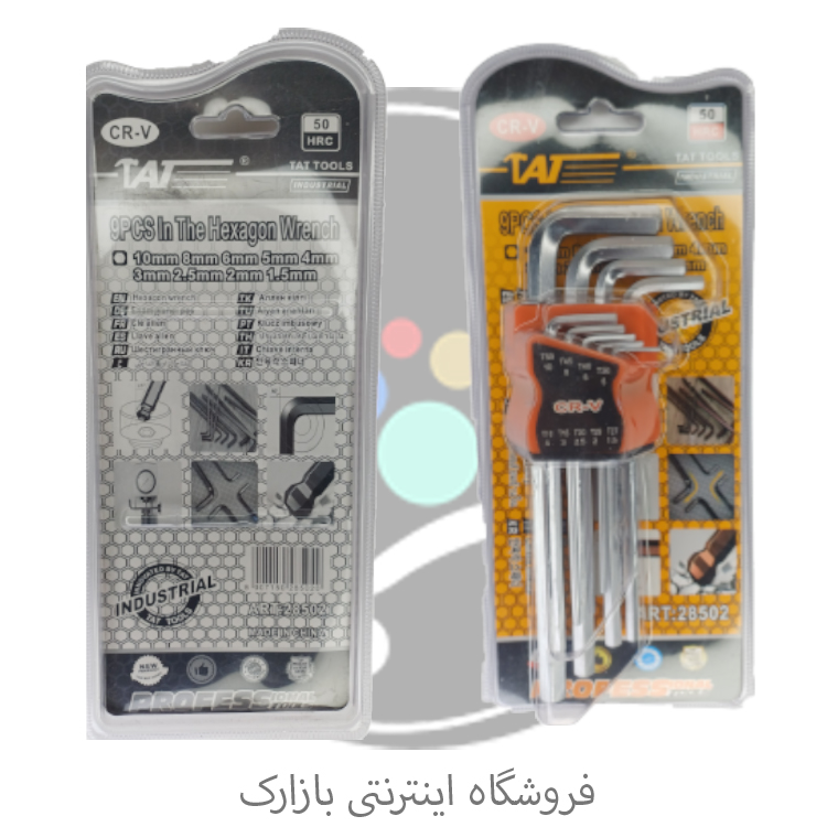 ست آچار آلن 6 پر TAT مدل 28505 مجموعه 9 عددی CR-V