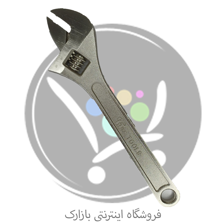 آچار فرانسه اچ تی HT مدل 252 سایز 10 اینچ فولادی با فک قابل تنظیم