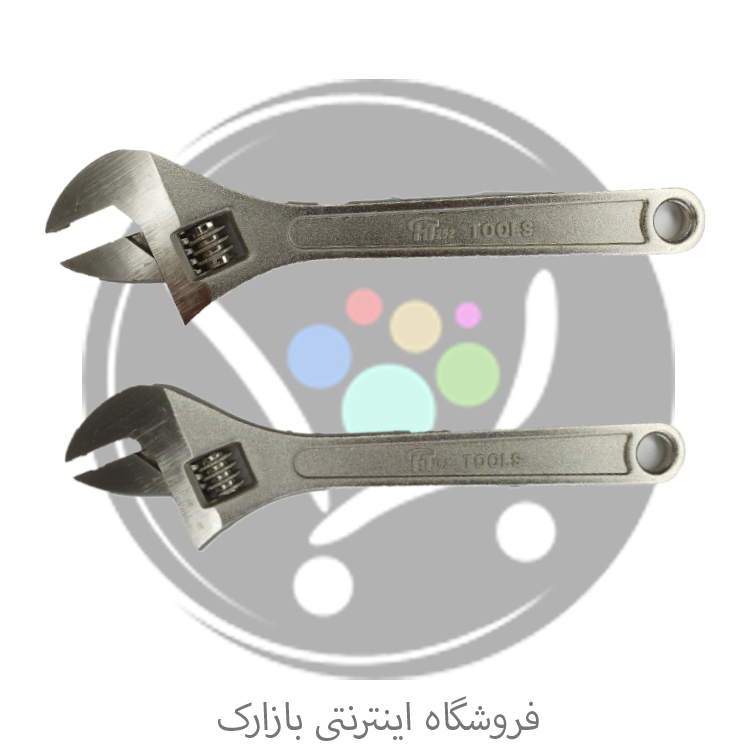 آچار فرانسه اچ تی HT مدل 252 سایز 10 اینچ فولادی با فک قابل تنظیم