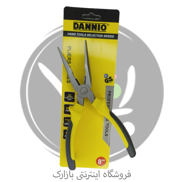 دم باریک دنیو 8 اینچ کربن استیل با فک بلند و دسته ارگونومیک مناسب برق‌کاری و تعمیرات